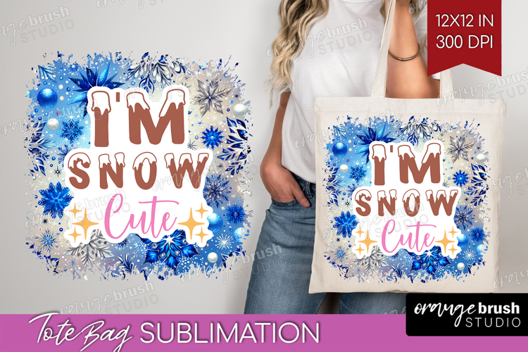 Funny Christmas Quote Tote Bag - Snowflakes Tote Bag PNG