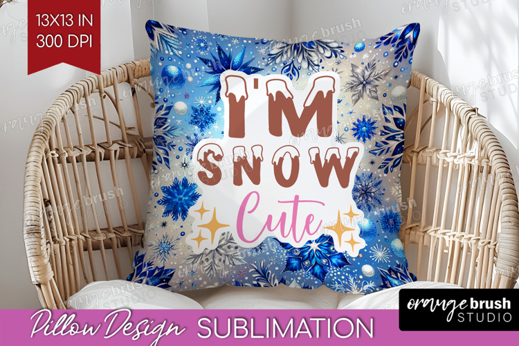 Funny Christmas Quote Pillow Sublimation - Snowflakes Pillow