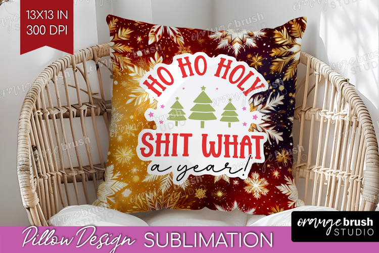 Funny Christmas Quote Pillow Sublimation - Snowflakes Pillow