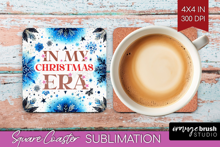 Funny Christmas Quote Square Coaster - Snowflakes Coaster