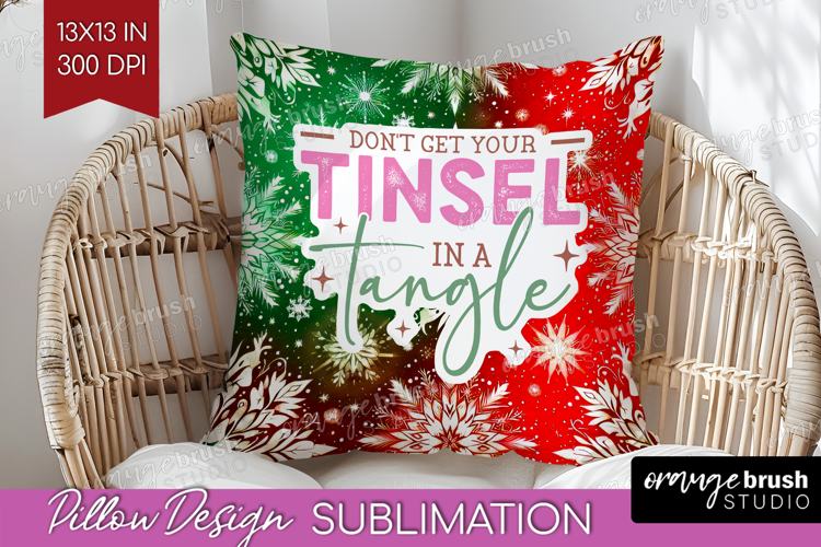 Funny Christmas Quote Pillow Sublimation - Snowflakes Pillow