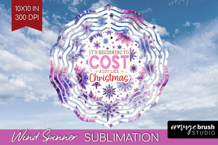 Funny Christmas Quote Wind Spinner Sublimation PNG - Round