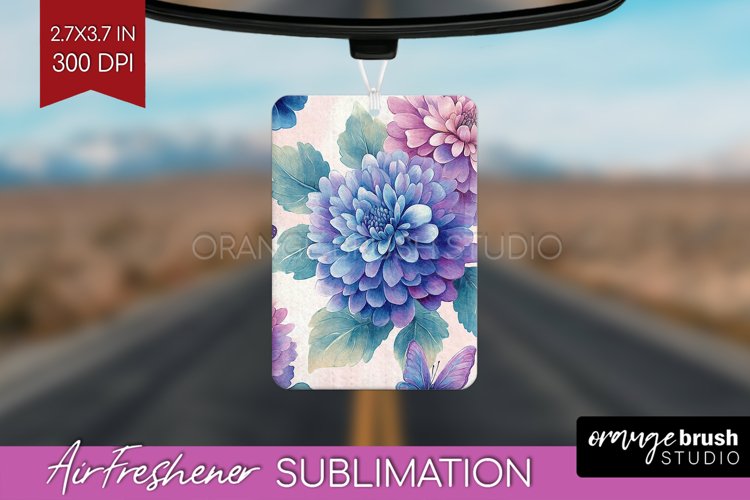 Spring Blossom Air Freshener PNG - Flowers PNG Sublimation