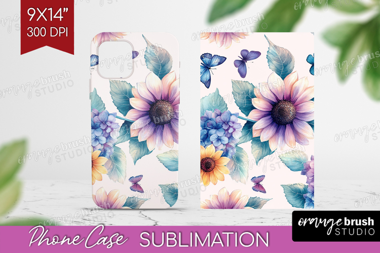 Spring Blossom Phone Case PNG - Flowers Case PNG Sublimation