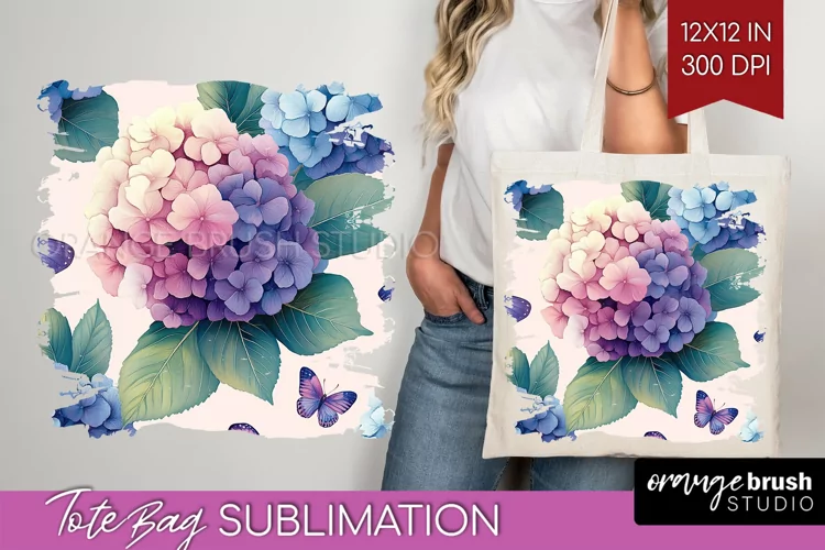 Spring Blossom Tote Bag - Flowers Tote Bag PNG Sublimation