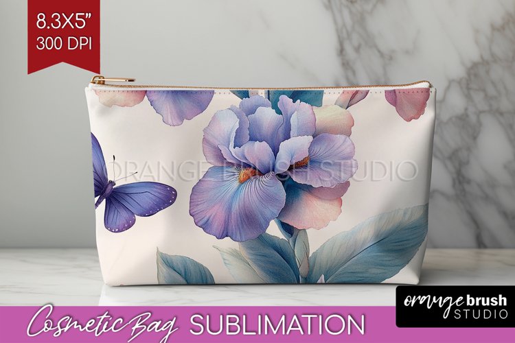 Spring Blossom Cosmetic Bag - Flowers Makeup Bag PNG example image 1