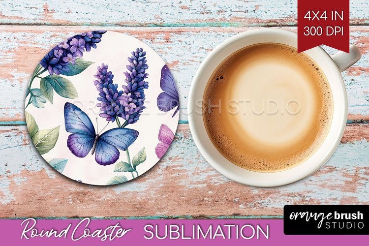 Spring Blossom Round Coaster - Flowers Coaster PNG