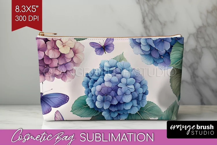 Spring Blossom Cosmetic Bag - Flowers Makeup Bag PNG