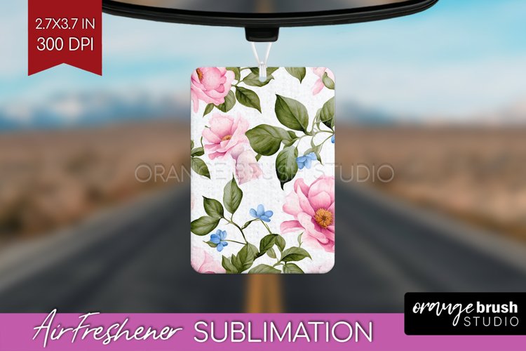Spring Flowers Air Freshener PNG - Floral PNG Sublimation