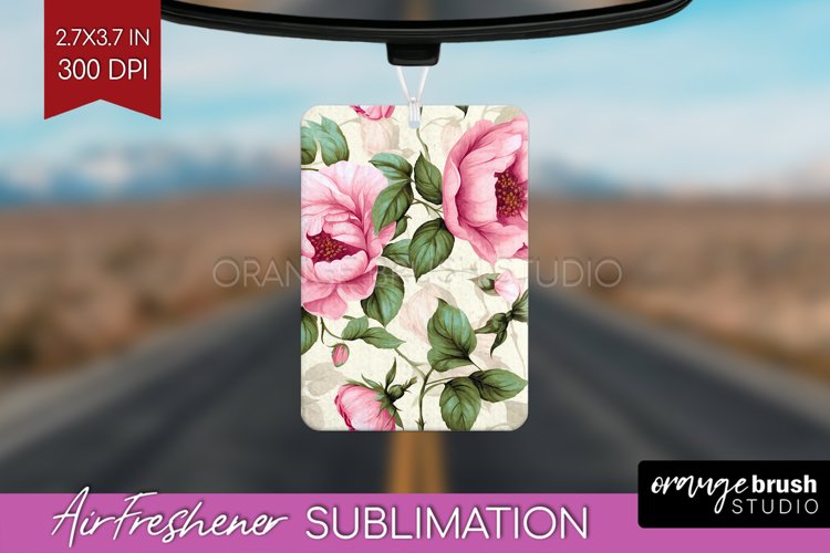 Spring Flowers Air Freshener PNG - Floral PNG Sublimation
