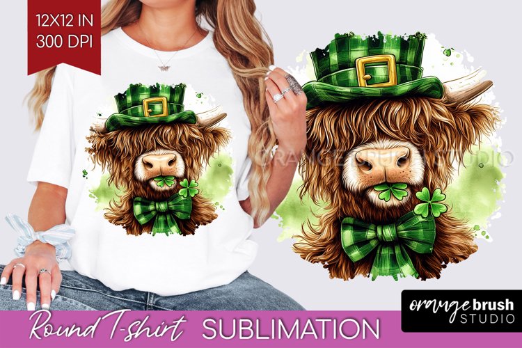 St. Patricks Day Round Tshirt Background - Cute Animals PNG
