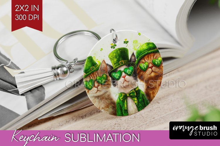 St. Patricks Day Keychain PNG - Cute Animals Keychain