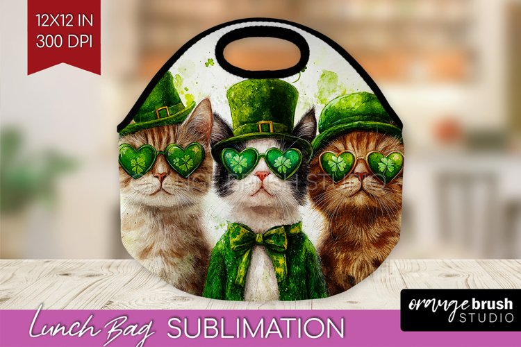 St. Patricks Day Lunch Bag - Cute Animals Lunch Bug PNG