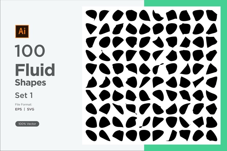 Abstract Fluid Shape 100 Set Vol 10 example image 1