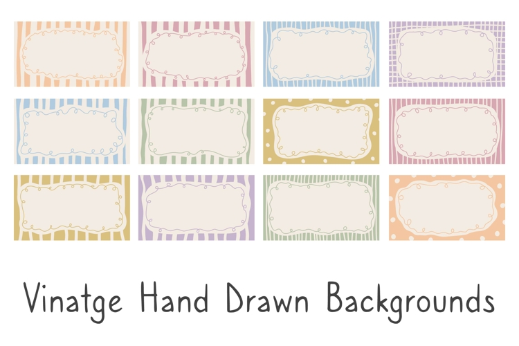 Vinatge Hand Drawn Backgrounds