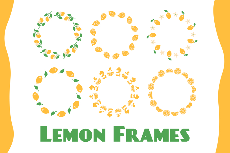 Lemon Frames PNG Clipart