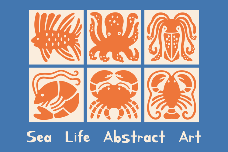 Sea Life Abstract Art