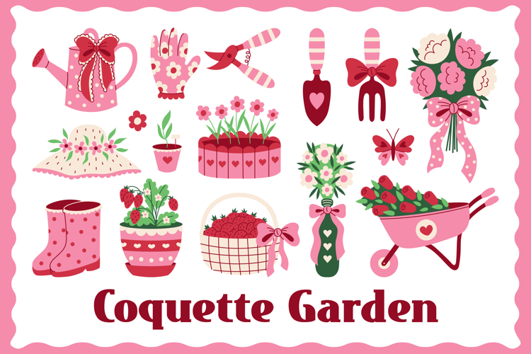 Coquette Garden PNG Clipart
