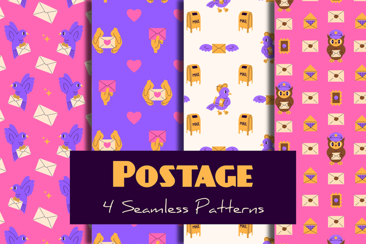 Postage Seamless Patterns