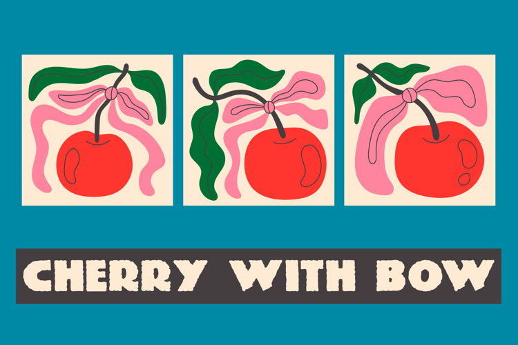 Cherry Bow Mid-century Modern Art Collection