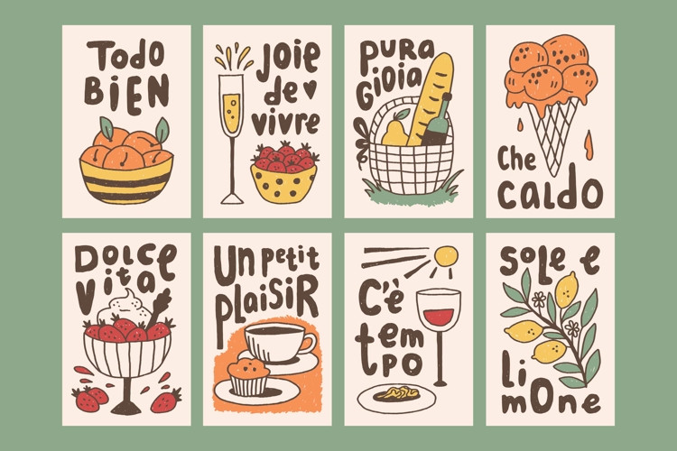 La Dolce Vita Summer Poster Set
