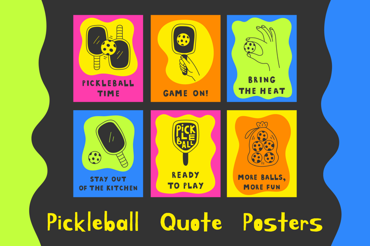Pickleball Quote Posters