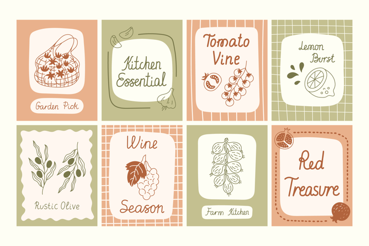 Mediterranean Organic Food Quote Posters