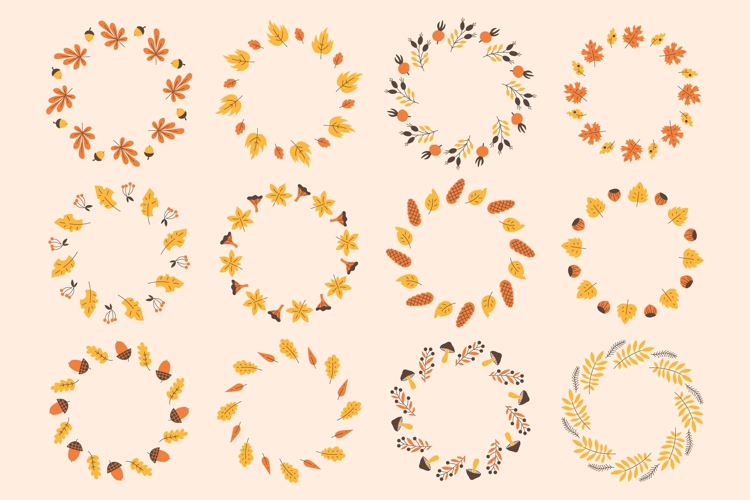 Autumn Leaves Clipart Image 2