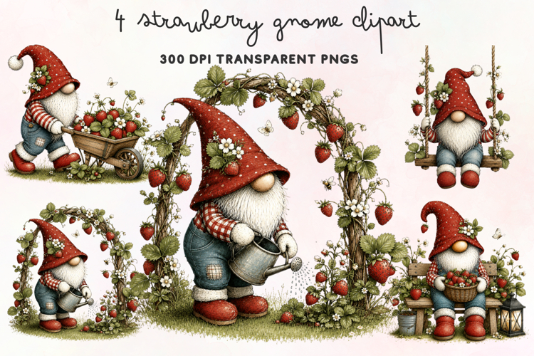 Cute Gnome Clipart Image 14