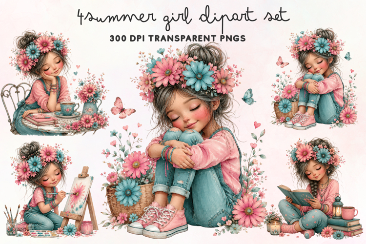 Summer Watercolor Clipart Image 9