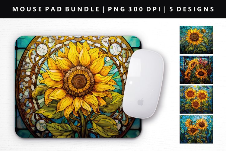 Sunflower Mouse Pad Design | Mouse Pad Sublimation PNG