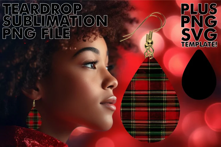Sparkling Glitter Teardrop Elegance: Sublimation Pattern