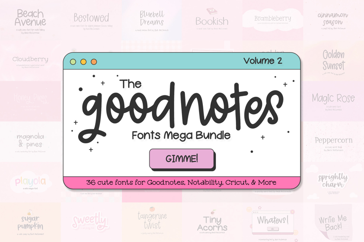 The Goodnotes Font Bundle Volume 2