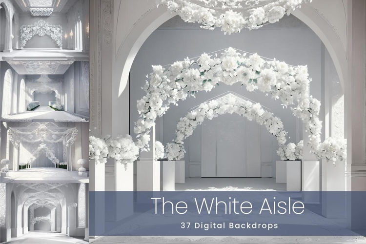 37 The White Aisle Digital Backdrops