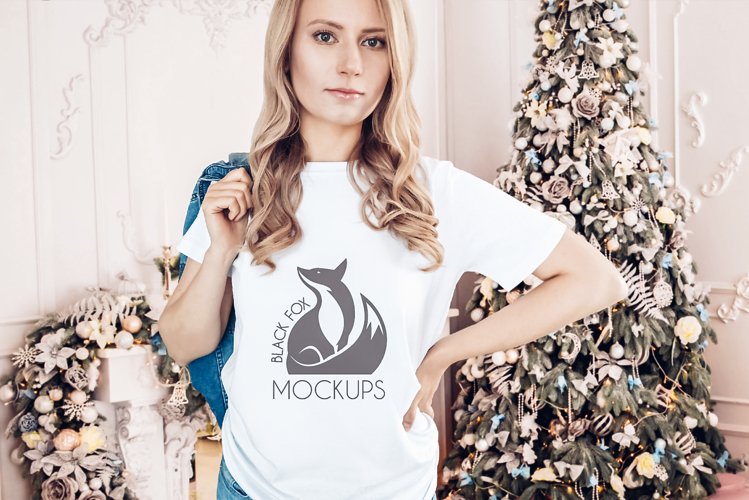 White Tshirt Mockup Image 7