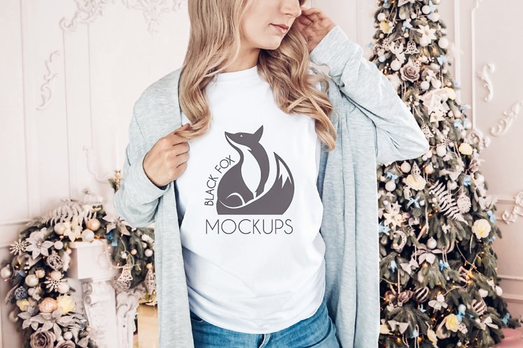 White Tshirt Mockup Image 9