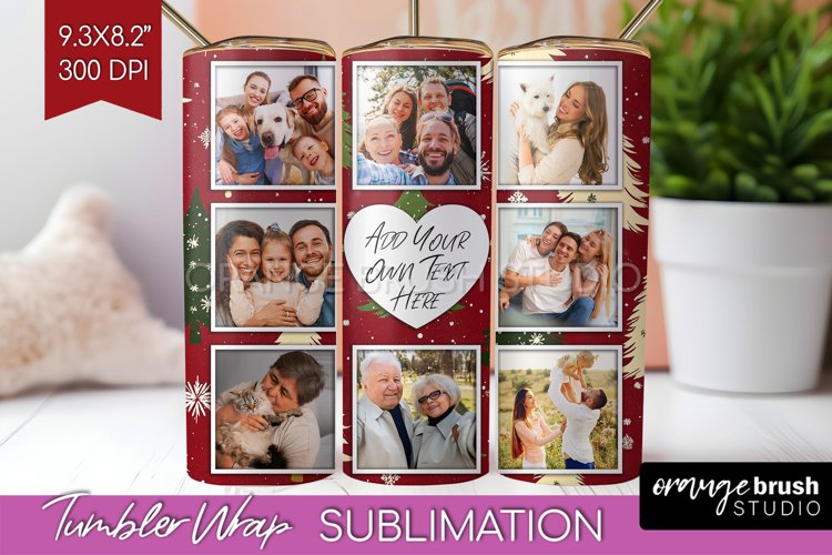 Christmas Photo Tumbler PNG - Christmas Tree Picture Tumbler