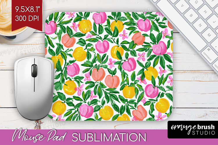 Abstract Fruit Mouse Pad Sublimation - Tutti Frutti Mousepad
