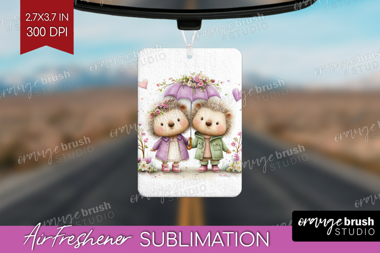 Couple Animals Air Freshener PNG - Valentines Day PNG