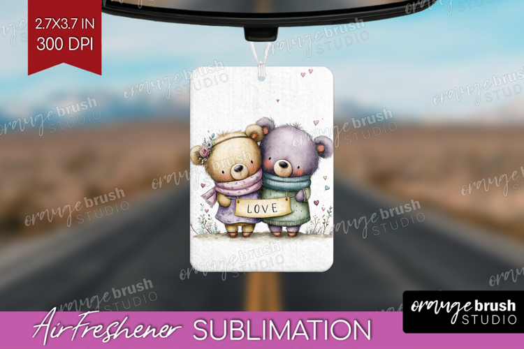 Couple Animals Air Freshener PNG - Valentines Day PNG