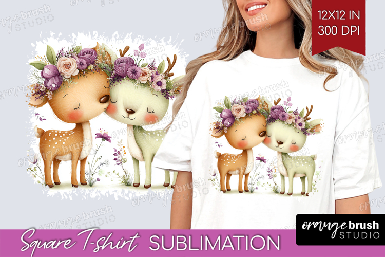 Couple Animals Square Tshirt Background - Valentines Day PNG