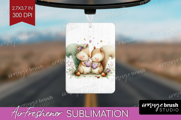 Couple Animals Air Freshener PNG - Valentines Day PNG
