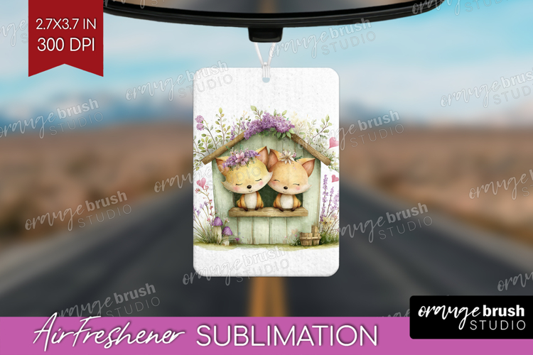 Couple Animals Air Freshener PNG - Valentines Day PNG