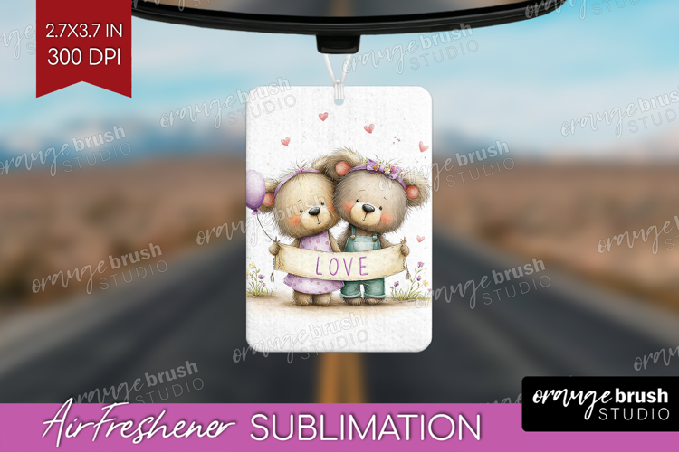 Couple Animals Air Freshener PNG - Valentines Day PNG