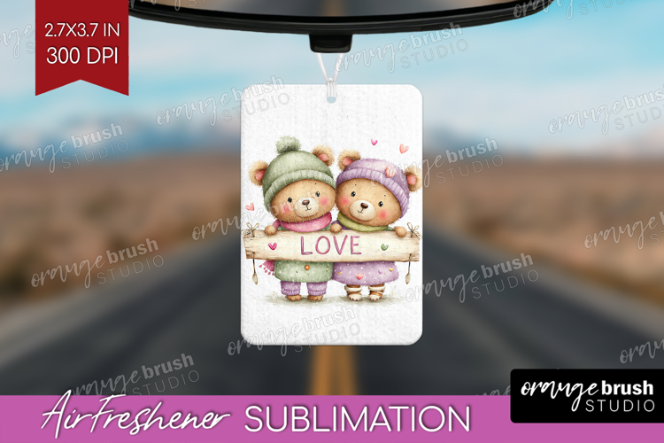 Couple Animals Air Freshener PNG - Valentines Day PNG