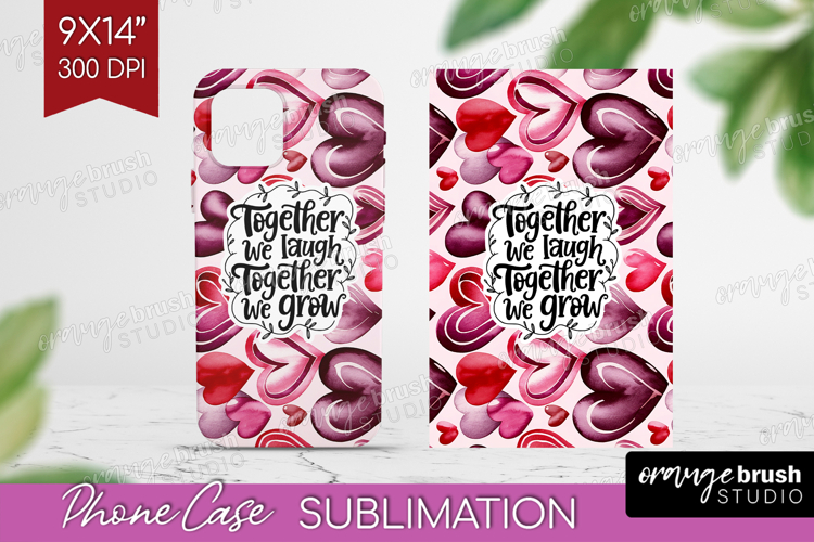 Family Quote Phone Case PNG - Heart Case PNG Sublimation