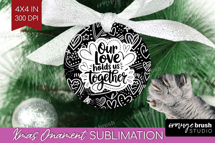 Family Quote Ornament PNG - Heart PNG Sublimation