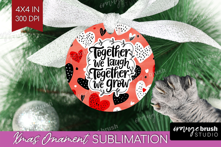 Family Quote Ornament PNG - Heart PNG Sublimation