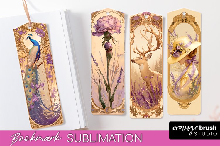 Vintage Scrapbook Bookmark Sublimation - Ephemera Bookmarks example image 1