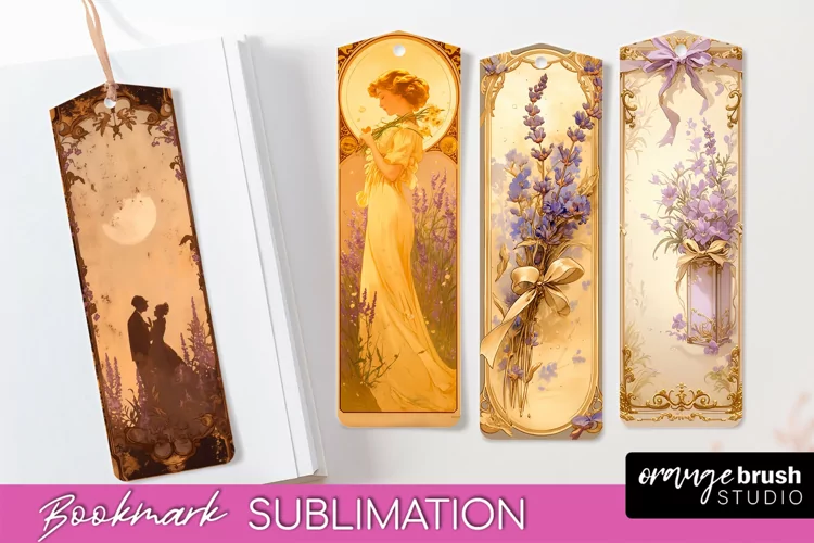 Vintage Scrapbook Bookmark Sublimation - Ephemera Bookmarks